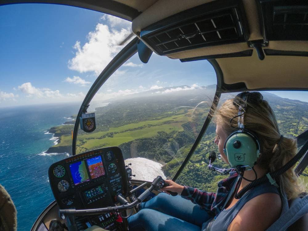 Helicopter Flight Training in Maui