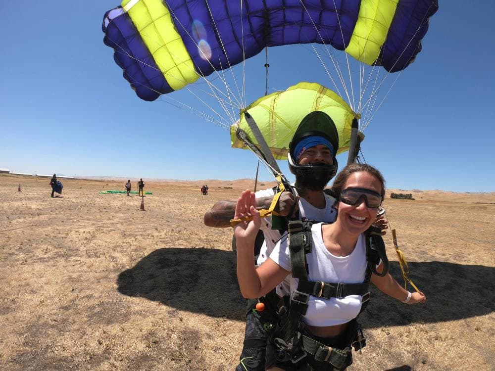 70 seconds of free fall