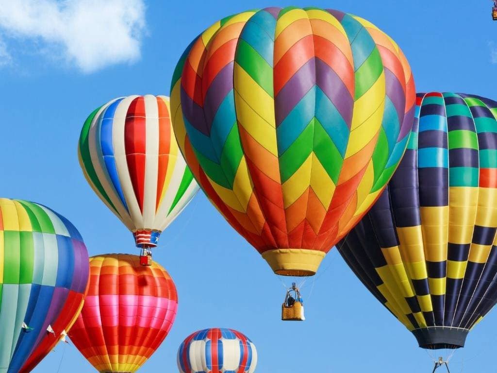 Balloons Above Rides in Palm Springs
