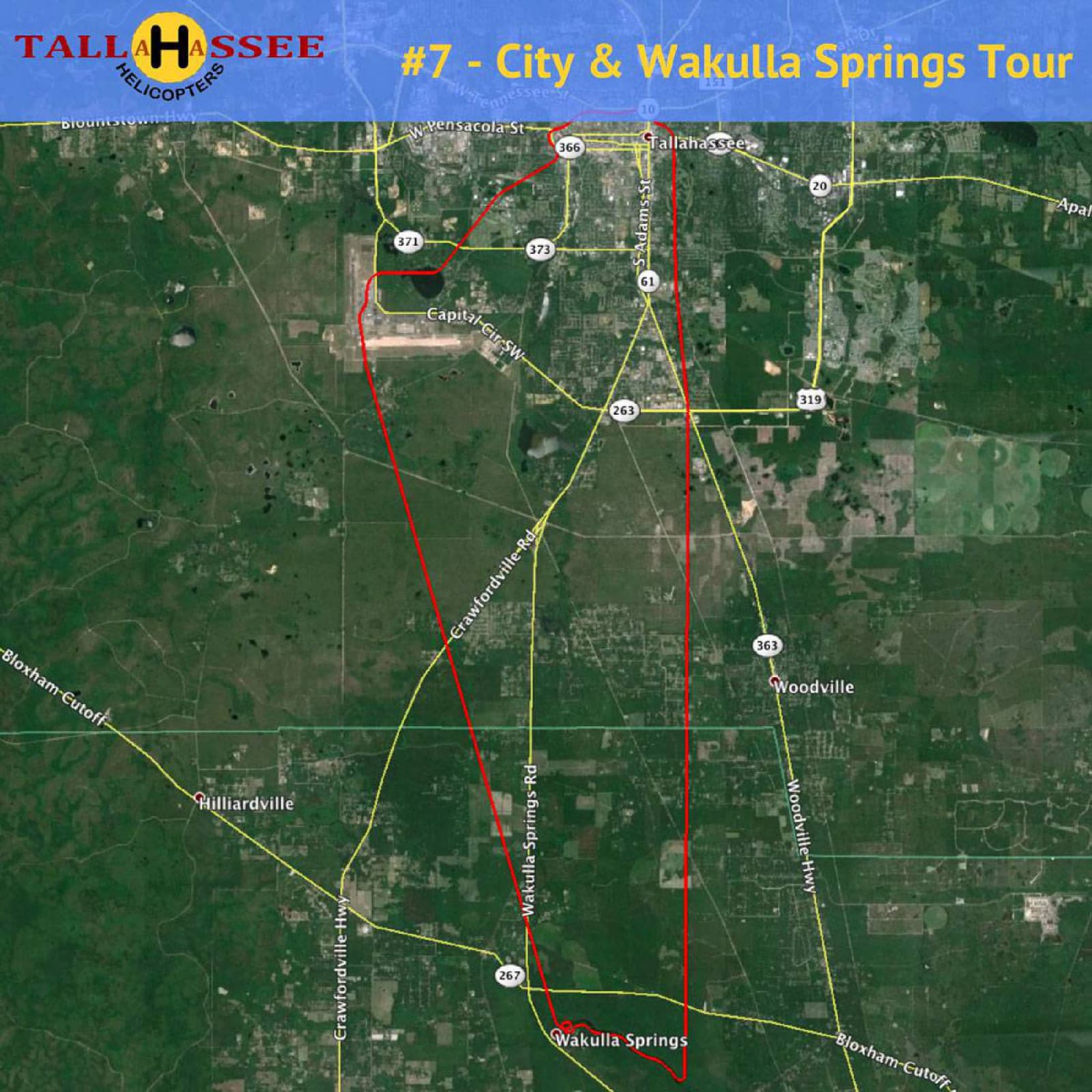 City & Wakulla Springs Helicopter Tour