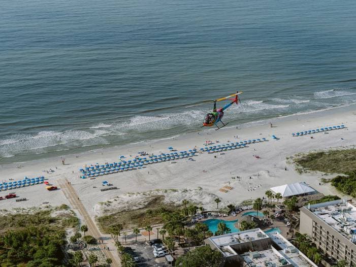 Coligny Beach Hilton Head Island Heli Ride