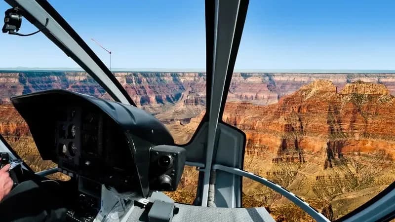 Grand Canyon South Rim, North Canyon Helicopter Flight