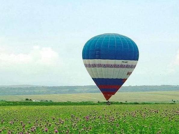 Hot-air balloon trip above Plovdiv