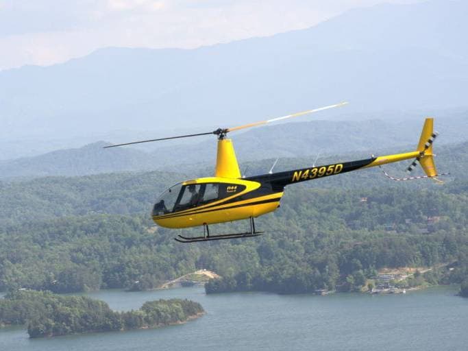 Lake and Mountain Helicopter Ride across Gatlinburg