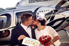 Las Vegas Night Flight Helicopter Wedding Ceremony — photo 1