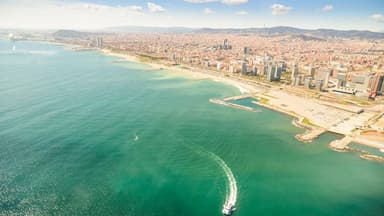 Panoramic Flight over Barcelona Coastline — photo 2