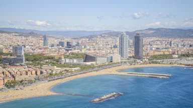 Panoramic Flight over Barcelona Coastline — photo 4