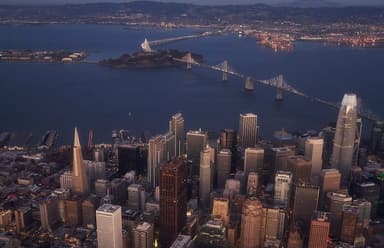 Night Helicopter Flight over San Francisco — photo 3