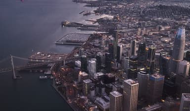 Night Helicopter Flight over San Francisco — photo 1