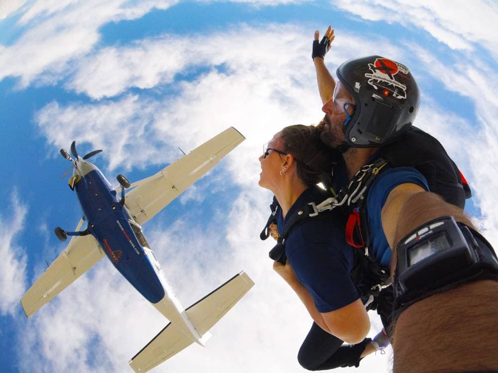 Skydive with Orange Skies