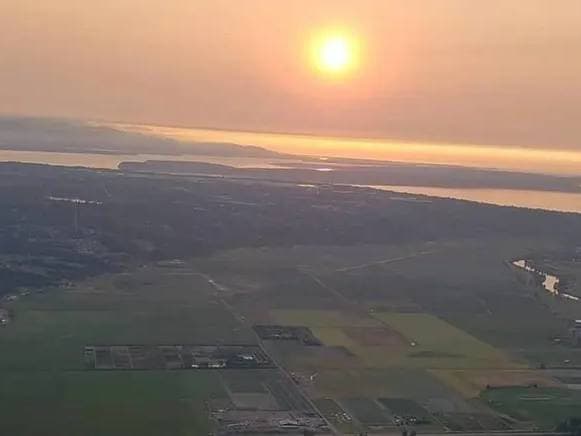 Snohomish Sunset Evening Flight