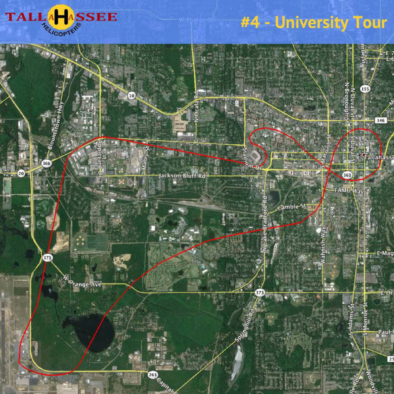 Tallahassee University Helicopter Tour